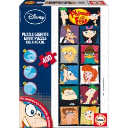 Puzzle Gigante 400 Phineas y Ferb Educa